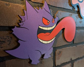 Gengar Wall Character | Pokemon Fan Art | 3D Printed Wall Decor