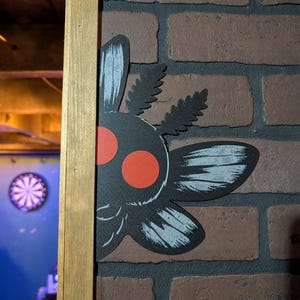 Mothman Frame Sitter | Cryptid Fan Art | 3D Printed Wall Decor
