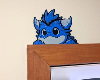 Dragon Frame Sitter - Door Embellishment - Cute Fantasy