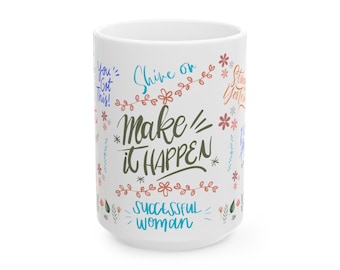 Daily Affirmations Coffee Mug: Inspirational Self-Care Gift