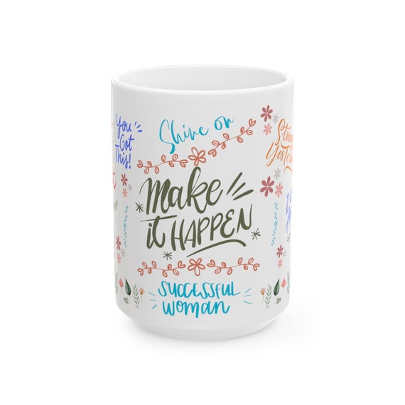 Daily Affirmations Coffee Mug: Inspirational Self-Care Gift