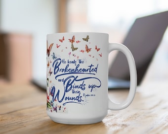 Healing Scripture Coffee Mug: Christian Bible Verse Drinkware