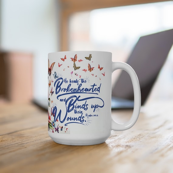 Healing Scripture Coffee Mug: Christian Bible Verse Drinkware