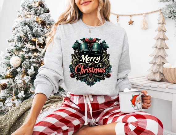 Christmas Bells Sweatshirt: Jingle All the Way Festive Top