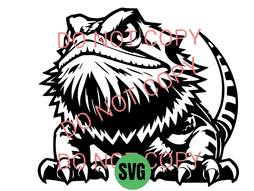 BEARDED DRAGON Svg T-shirt Wall Art Decal Sticker Vinyl vector File ...