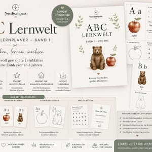 Programma di apprendimento dell'alfabeto per bambini dai 3 anni in su, schede per imparare le lettere, quaderno digitale per la scuola materna, materiali Montessori per l'apprendimento dell'alfabeto