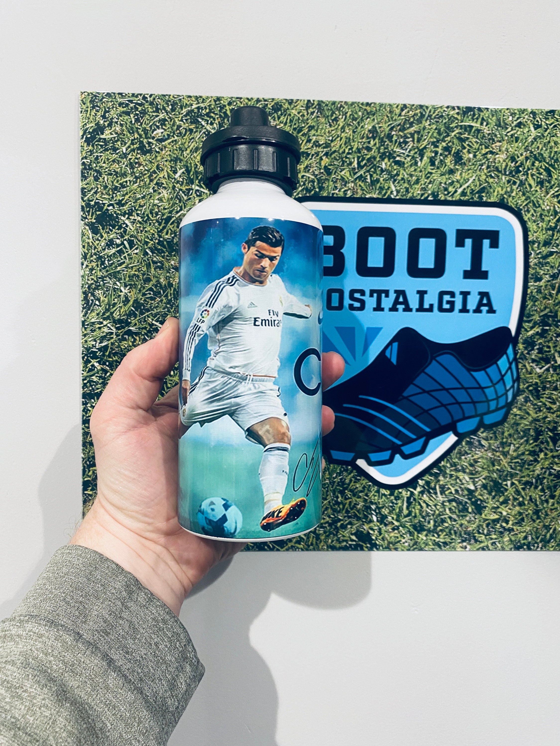 Personalisierte Cristiano Ronaldo Wasserflasche, zurück in der Schule