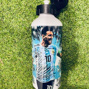 Personalised Lionel Messi Water Bottle