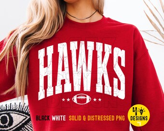 Trendy Hawks Mascot PNG, Hawks Mama Shirt Design (Digital File)