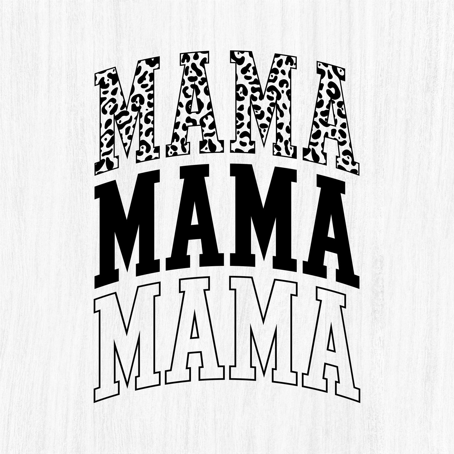 Leopard Cheetah Mama Varsity PNG Bundle (digital Download) - Etsy