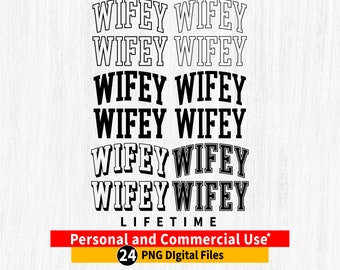 WIFEY png, WIFEY Varsity png bundle, Contorno arqueado da esposa, Wifey varsity arqueado png, Wifey Shirt png, Wifey Cricut png, Wifey Cut png