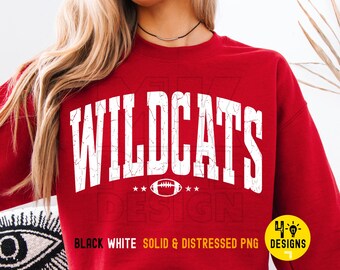 Wildcats Mascot PNG, Trendy Shirt Design (Digital File)