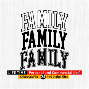 Familie png, Familie png Datei, Familie Varsity png bündel, Familie gewölbte Gliederung, Familie Varsity Buchstaben, Familie Cricut cut Datei, Familie Retro