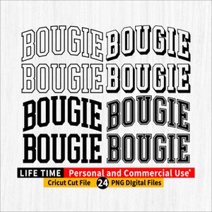 Bougie Png, Bougie Png-Datei, Bougie Varsity Png-Bundle, Bougie gewölbte Kontur, Bougie Varsity Buchstaben, Bougie Cricut Cut-Datei, Bougie Retro