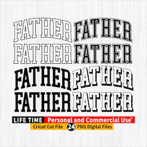 Vater Png, Vater Png-Datei, Vater Varsity Png-Bundle, Vater gewölbte Kontur, Vater Varsity Brief, Vater Cricut cut File, Vater Digital