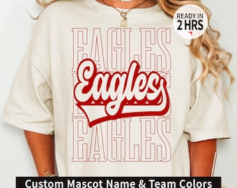 Custom Mascot Name PNG, Personalized Team Mascot (Digital Download)