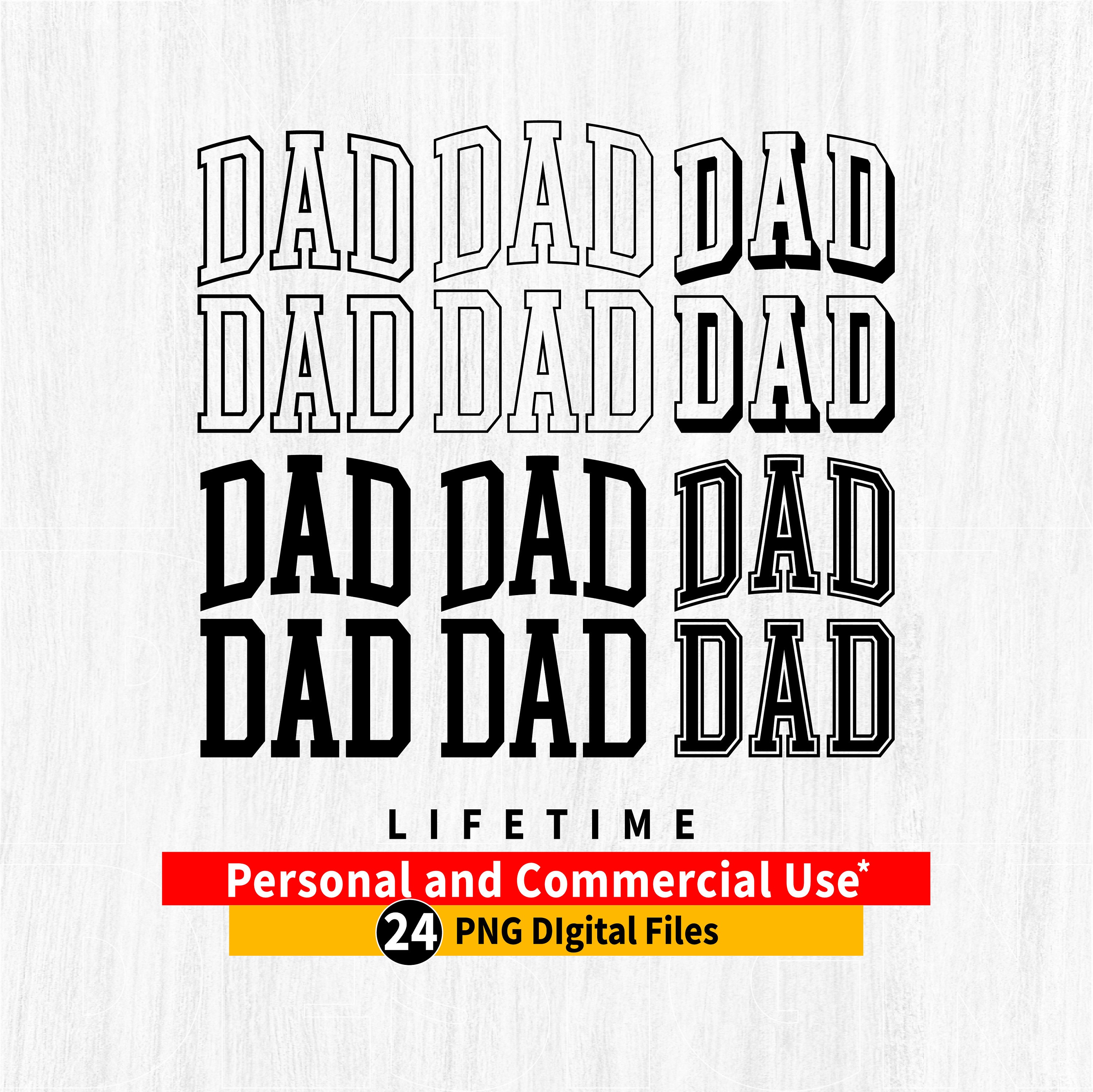 Dad - Arched Varsity - Comfort Colors Tee main image 0
