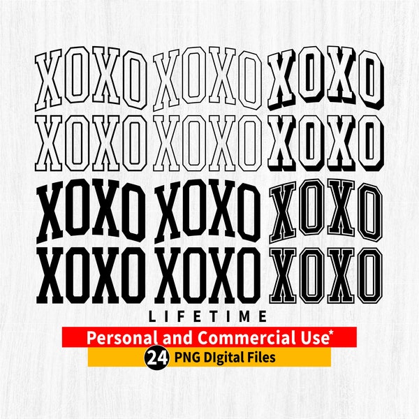 XOXO png, XOXO Valentine png, Lover png, Xoxo Valentine File, Xoxo arched outline, xoxo Varsity png, Xoxo arched png, XOXO Cricut Cut File