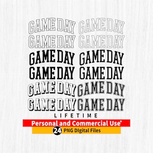 Día del juego png, Día del juego universitario png, Paquete de día del juego png, Día del juego universitario arqueado png, Contorno arqueado del día del juego, Archivo de corte Cricut del día del juego