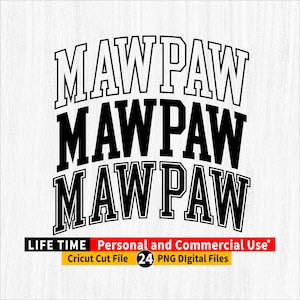 Mamaw Png, Mamaw Png-Datei, Mamaw Varsity Png-Bundle, Mamaw gewölbte Kontur, Mamaw Varsity Buchstaben gewölbte Png, Mamaw Retro Png, Cricut Schnitt Png