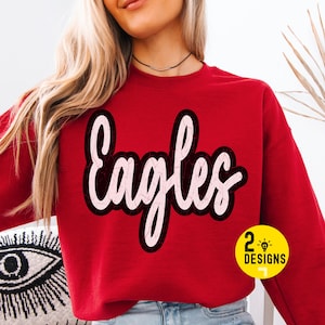 Eagles Png, Trendy Eagles Mascot Png, Retro Eagles, Eagles Shirt Design, Game Day Png, Eagles Mascot Digital, Trendy Team Shirt Design, DTF