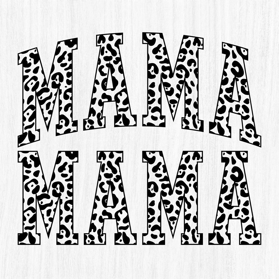 Leopard Cheetah Mama Varsity PNG Bundle (digital Download) - Etsy