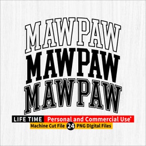 Mamaw Png, Mamaw Varsity Png-Bundle, Mamaw Png-Datei, Mamaw gewölbte Kontur, Mamaw Varsity Buchstaben gewölbte Png, Mamaw Retro PNG, Cricut Schnitt PNG