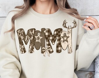 Retro Camo Mama PNG, Leopard Sublimation Design (Digital Download)