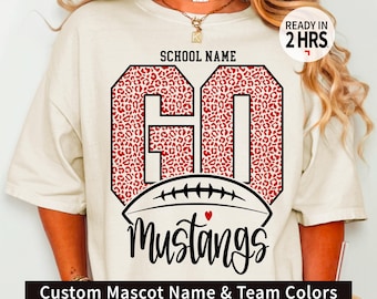 Custom GO Mascot PNG, School Spirit Sports Team Name (Digital Download)