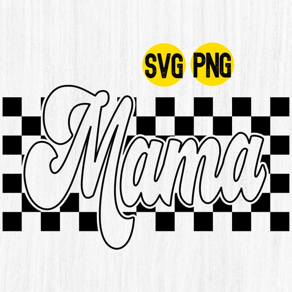 Retro Checkered Mama SVG, PNG (digital Download) - Etsy