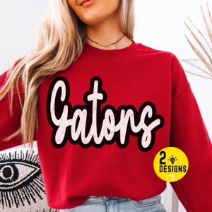 Gators Png, Trendy Gators Mascot Png, Retro Gators, Gators Shirt Design, Game Day Png, Gators Mascot Digital, Trendy Team Shirt Design, DTF