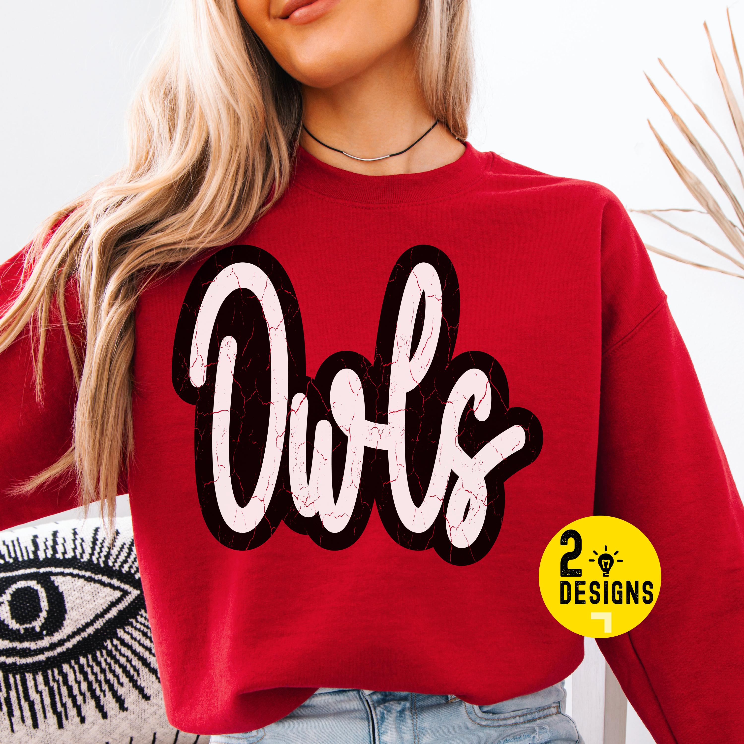 Owls Png, Trendy Owls Mascot Png, Retro Owls, Owls Mama Shirt Design, Game Day Png, Owls Mascot Digi