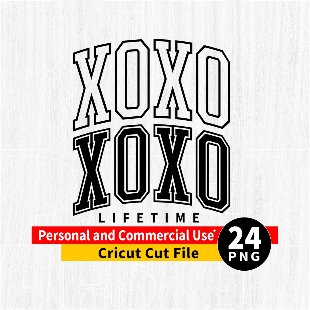 XOXO Valentine File, XOXO Png, Xoxo Valentine Png, Xoxo Arched Outline