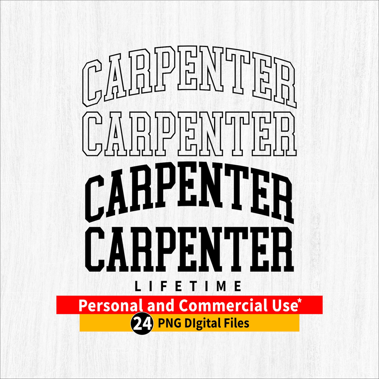 CARPENTER Varsity Png Bundle, Carpenter Varsity Letters Png, Carpenter ...