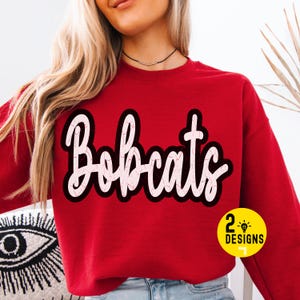 Bobcats Png, Trendy Bobcats Mascot Png, Retro Bobcats, Bobcats Shirt Design, Game Day Png, Bobcats Mascot Digital, Trendy Team Shirt Design