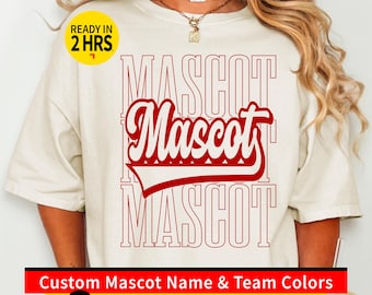 Custom School Mascot Png, Personalized Sport Png, Team Logo, Team Mascot , Custom Sports Name, Game Day Mom, Cheer Team, Gift for Mom