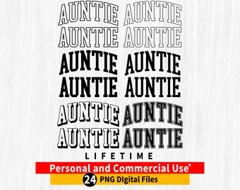 Auntie png, Auntie Varsity png bundle, Auntie contorno arcuato, Auntie file png, Auntie arcuato Varsity png, Auntie file Cricut, Auntie regalo