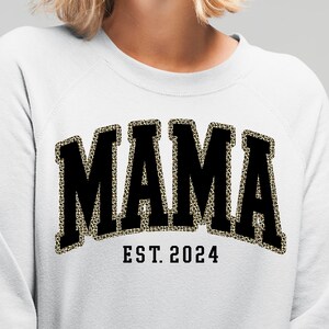 MAMA Leopard Print PNG Design, Trendy MAMA Varsity Png, Mama Leopard print Sublimation Design, Retro Mama Png, Instant Download File