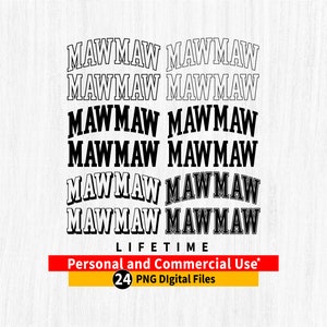 MAWMAW png, MAWMAW Varsity png bundle, Mawmaw arched outline, Mawmaw png file, Mawmaw Varsity Arched png, Mawmaw Cut file, Mawmaw Cricut png