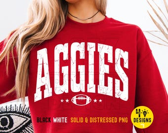Mascotte d'Aggies tendance PNG, conception de chemise Aggies Mama (fichier numérique)