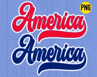 Retro America PNG, Distressed Patriotic Design (Digital Download)