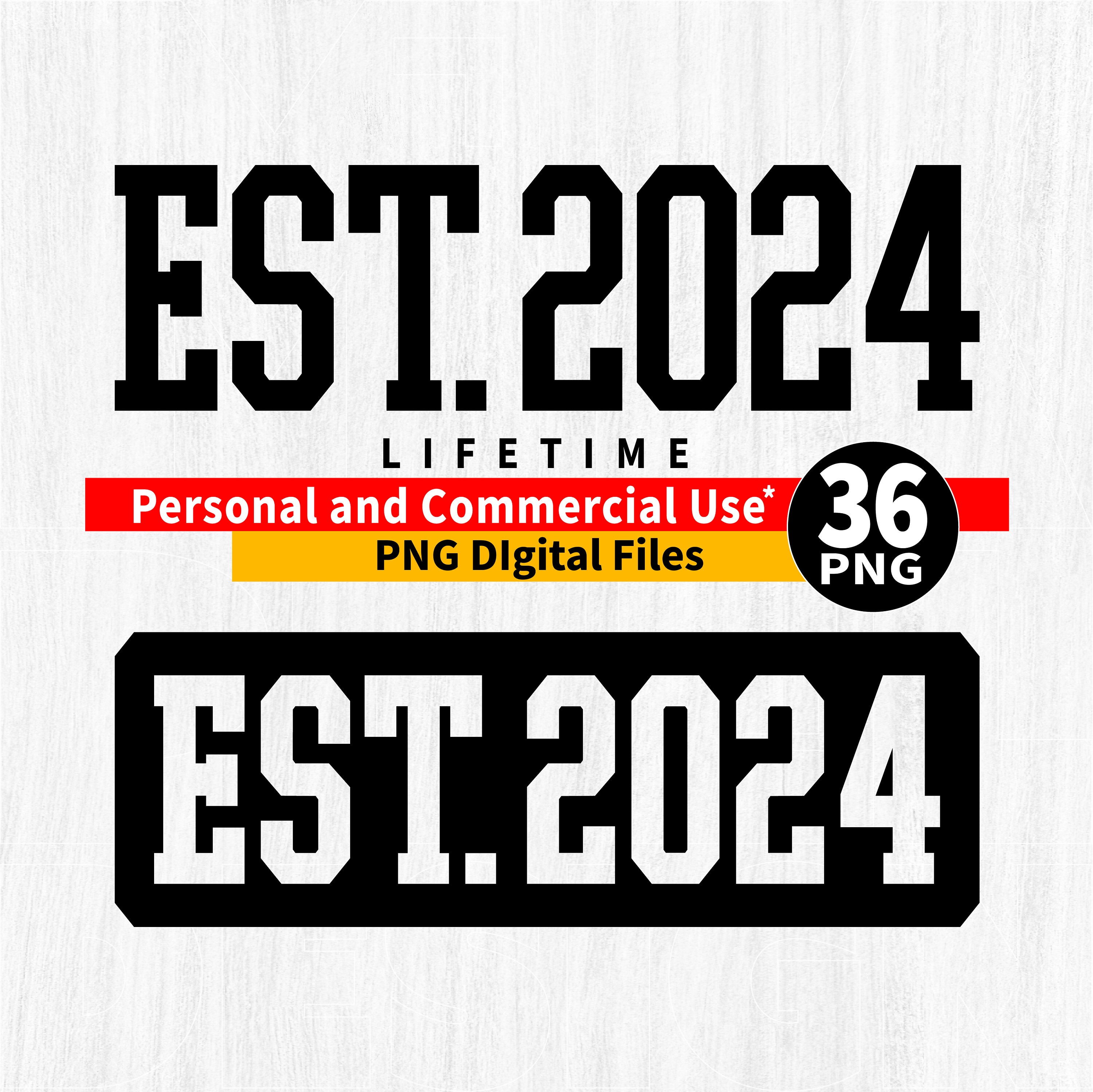 Est. 2023 2024 2025 Png, Est. 2023, 2024, 2025 Png Bundle, Established