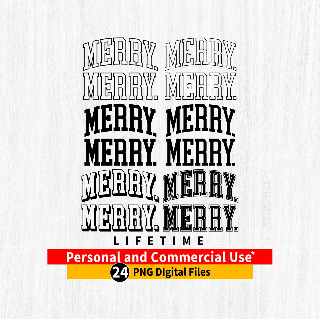 Merry Png, MERRY Png Bundle, Merry Png File, Merry Cricut File, Merry ...