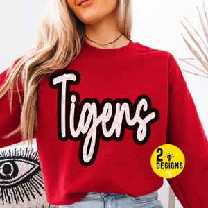 Tigers Png, Trendy Tigers Mascot Png, Retro Tigers, Tigers Shirt Design, Game Day Png, Tigers Mascot Digital, Trendy Team Shirt Design, DTF