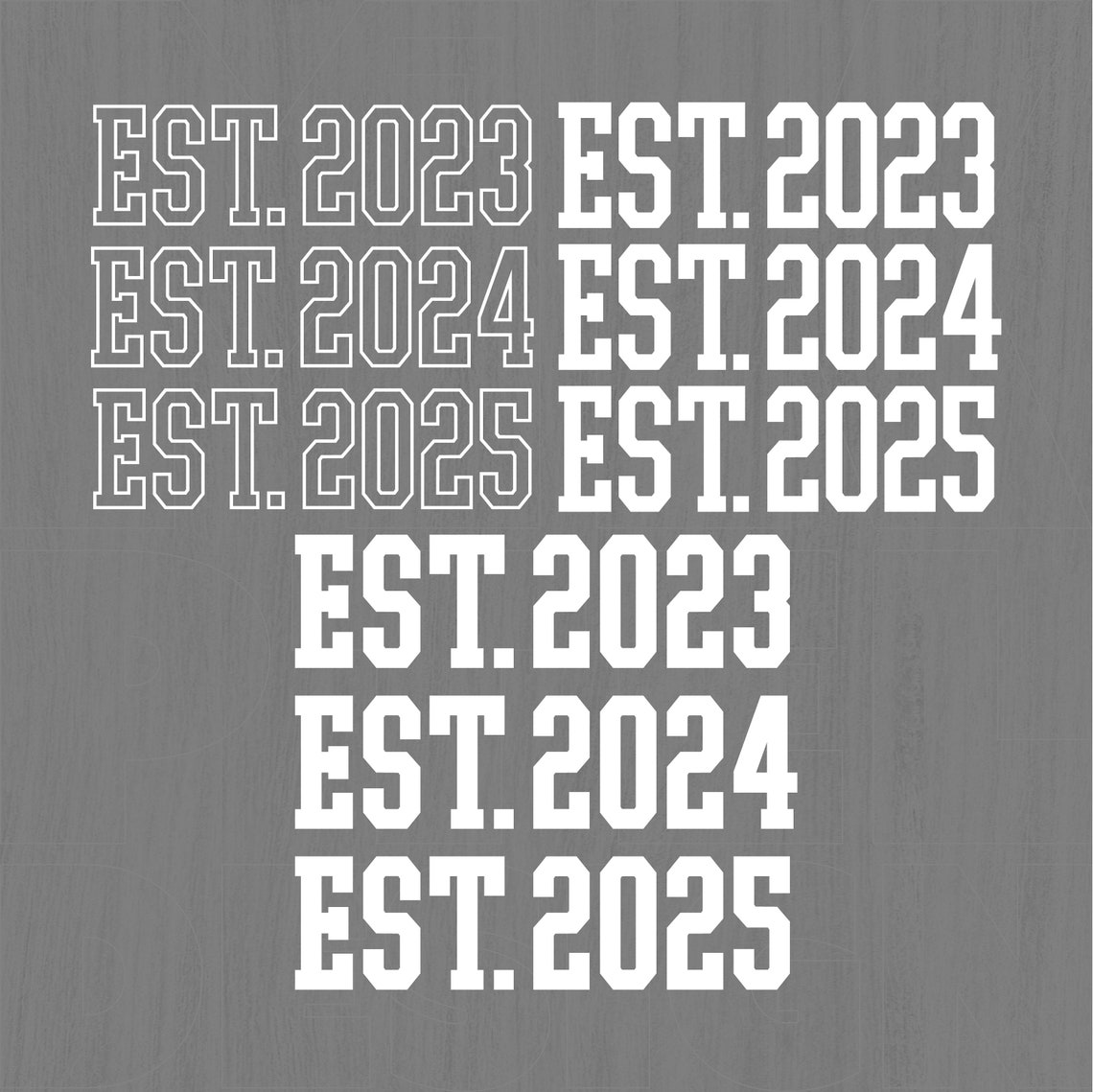 Est. 2023 2025 2025 Png, Est. 2023, 2025, 2025 Png Bundle, Established