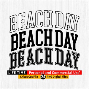 Strandtag png, Strandtag png datei, Strandtag Varsity Png-Bundle, Strandtag gewölbte Kontur, Strandtag Varsity Buchstaben, Strandtag Cricut-Schnittdatei