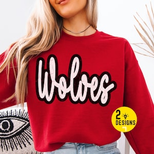 Wolves Png, Trendy Wolves Mascot Png, Retro Wolves, Wolves MAMA Shirt Design, Game Day Png, Wolves Mascot Digital, Trendy Team Shirt Design