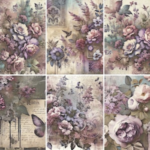 Carta di riso Peonia, 8 x 10,5 pollici - per decoupage, scrapbooking, biglietti, artigianato