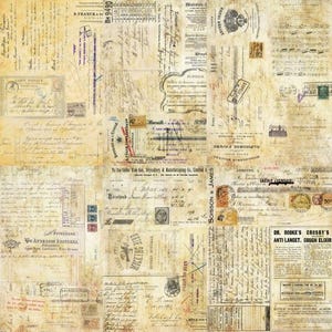 Carta di riso con sfondo di testo - 6 diverse immagini stampate su carta di gelso 30 g/m²