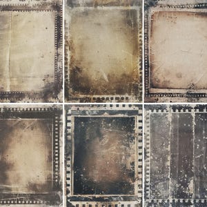 Carta di riso per pellicole vintage - 6 diverse immagini stampate su carta di gelso 30 g/m²